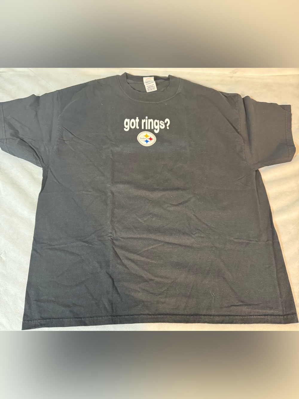 Vintage 2006 Pittsburgh Steelers “Got Rings? We Do!” Super Bowl XL Tee XL